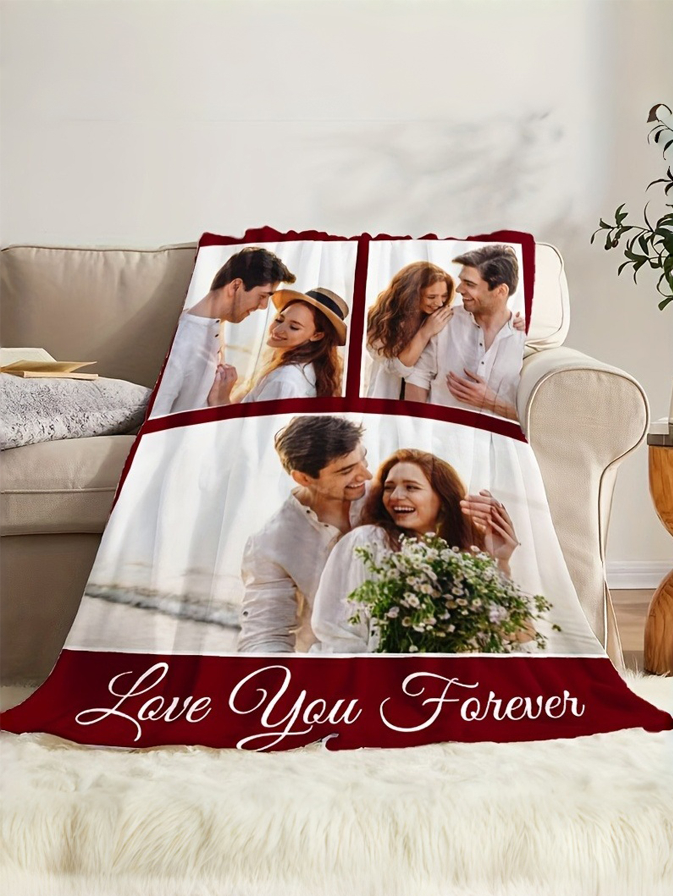 Custom Photo Memory Flannel Blanket